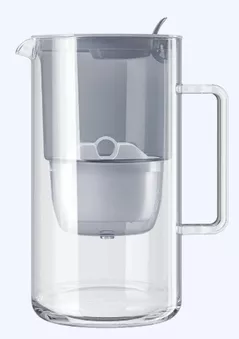 Cană filtrantă pentru apă Aquaphor Glass gray (B25)