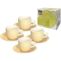 Чашка Promstore 39448 Набор чашек 4шт 220ml с блюдцами Gypsy Yelow