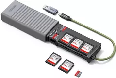 Cititor de carduri Ugreen 55899 CM856 3-Slot SD / microSD Card Reader Case 5Gbps USB-C / USB-A