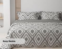 Домашний текстиль Relaxe Home 023433 Lenjerie de pat Soft Dreams (200x220 Euro) Grey Desire