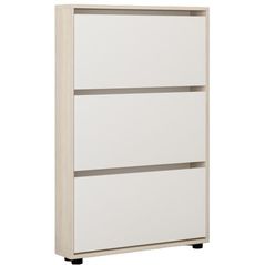 Полка для обуви Mobildor-Lux Leo Slim 100x16x125H cm Sonoma/White
