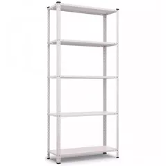 Raft de depozitare Nex Home Raft metalic REK 1700x750x300 mm, 5 rafturi metal, white