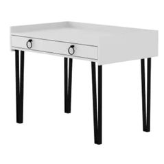 Masă de birou Trendy Burete Alb, 100x81x62cm (GTR000993)