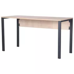 Офисный стол AMF 024330 Pluto 120x60x75cm, Дуб Эндгрейн/Черный графит