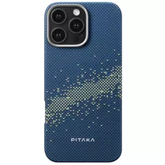 Husă pentru smartphone Pitaka Tactile Woven case for iPhone 16 Pro max Milky way galaxy (KI1602PMYG)