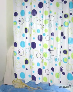 Занавеска для ванной Bisk 03563 PEVA MEANDER 180x200