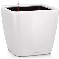 Ghiveci pentru flori Lechuza Quadro Premium 21 LS, White