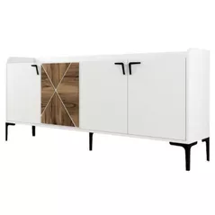 Тумба Trendy Venedik, Alb 180x78x35cm