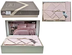 Textile de casă Promstore 57066.4 Lenjerie de pat 2pers NewHome Pike Pink 100% bumbac