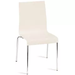 Стул Papatya Icon-S - seat ivory / legs chrome