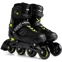 Роликовые коньки Blackwheels Sonic Black/Green 33-36