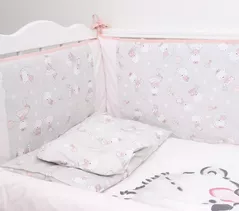 Детское постельное белье PernaMea Set lenjerie 8 piese Teddy love Pink (PM.100262/8)