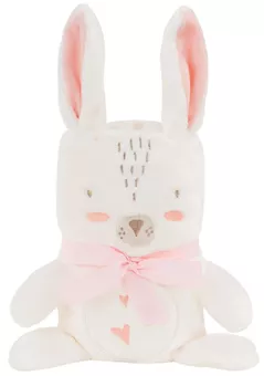 Lenjerie de pat pentru copii Kikka Boo 31103020110 Paturica 3D brodata Rabbits in Love