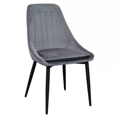 Scaun Deco Florida Dark Grey сatifea HLR21 + black Legs