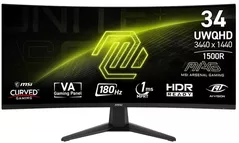 Monitor MSI MAG 346CQDF E20 Curved Gaming Black
