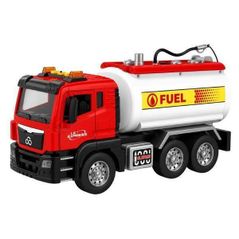 Mașină Wenyi WY1123A 1:10 Cisternă Oil Tanker cu fricțiune (lumini/sunete)