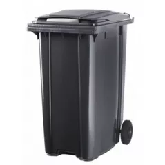 Coș de gunoi Uniplast 37209 Cos pentru transportarea deseurilor 360L pe roti (negru) HE