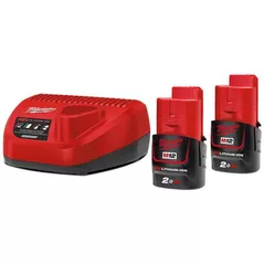 Зарядные устройства и аккумуляторы Milwaukee 4933459209 M12NRG-202 Set de acumulatoare 12V 2.0 Ah x2 si incarcator
