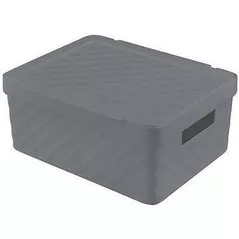 Cutie depozitare Ordinett 51582 с крышкой Kubica 11l темно-серый