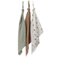 Аксессуар для пеленания Premaman PBRKKB-ECR-UNQ Set de 3 pelinci de muselina Regele padurilor, 70x70cm