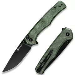 Нож походный Sencut S21012-3 Crowley, mâner Micarta verde, Button Lock
