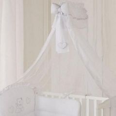 Pătuț Italbaby 800.0040 Круговой тюлевый полог с оборкой Love