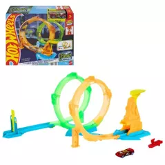 Mașină Hot Wheels JMG49 Pistă Neon Speeders Buclă dublă