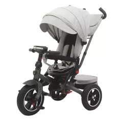 Bicicletă-cărucior Richi (64729) Tricicleta gri deschis pentru copii (JTR9500)