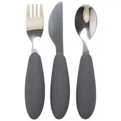 Seturi pentru hrănire bebelușilor BIBS 4340221 Set tacamuri din otel inoxidabil Iron