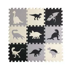 Covoraș de joacă Essa HK-KL001 Covoraș puzzle educativ Dinozauri, 9elem.
