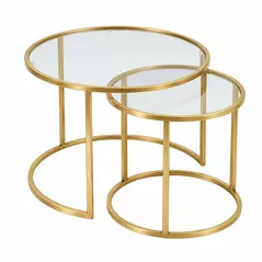 Журнальный столик Trendy Set masuta de cafea, Tokyo, Aur, 60x43x60cm