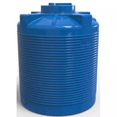 Duș de vară Uniplast 37090/1 Rezervor apa 1000L vertical, oval (albastru) cu stut D.1/2" 110x130cm