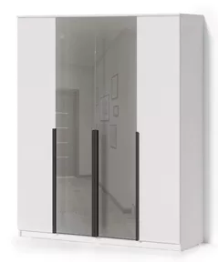 Dulap Fabrik Home Linia 1600 c зеркалами до пола, белый ясень