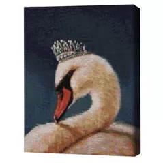 Tablou pe numere BrushMe DBS1203FC Mozaic cu diamante 40x50сm (fără cutie) Prințesa Lebădă, Lucia Heffernan