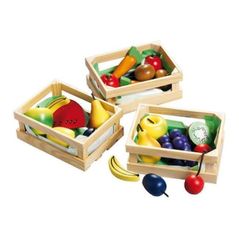 Игрушечная кухня и посуда Happy People 45005 Фрукты и овощи