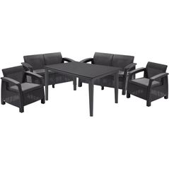Садовая мебель Keter Corfu Fiesta Set Graphite/Gray (223216)