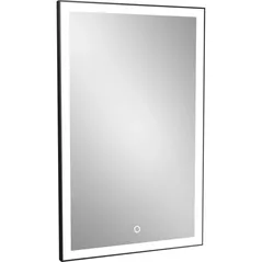 Oglindă baie Dubiel Vitrum LOGAN Black 75x120 LED touch
