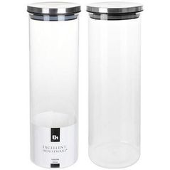 Container alimentare Excellent Houseware 46868 Банка стеклянная с крышкой металл 1.8l, 35cm