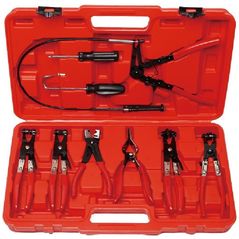 Плоскогубцы Torin TRHS-4029, клещи для хомутов, 9 предм.