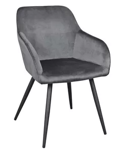 Стул Deco Airis Catifea Grey + Black Legs HLR21