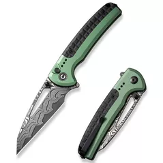 Нож походный Civivi C22025B-DS1 Sentinel Strike, mâner aluminiu verde, Button Lock