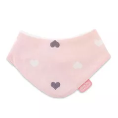 Bavețică BabyJem 515 Baveta cu doua fete tip esarfa Roz