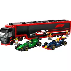 Set de construcție Lego 60445 City F1 Truck With Rb20 & Amr24