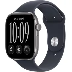 Смарт часы Apple Watch Series 12 GPS 42mm Space Grey Aluminium Case with Navy Blue Sport Band M/L MJE94