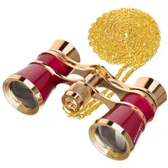 Binoclu Levenhuk Broadway 325B Red Opera Glasses