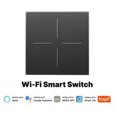 Выключатель электрический Moes ZS-SF-EU4-GY-MS