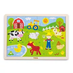 Головоломка Viga 50197 24 pcs Puzzle Farm