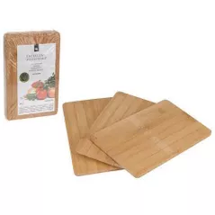 Tocător de tăiere Excellent Houseware 17135 set din bambus 3 buc, 22x14 cm