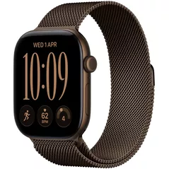 Смарт часы Apple Watch Series 12 GPS 46mm Dark Bronze Aluminium Case with Dark Bronze Milanese Loop M/L MKD84