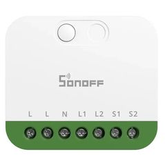 Выключатель электрический Sonoff Matter Over Wi-Fi Smart Wall Switch MINI-2GS-E Mini Duo 2-Gang (Neutral Required)